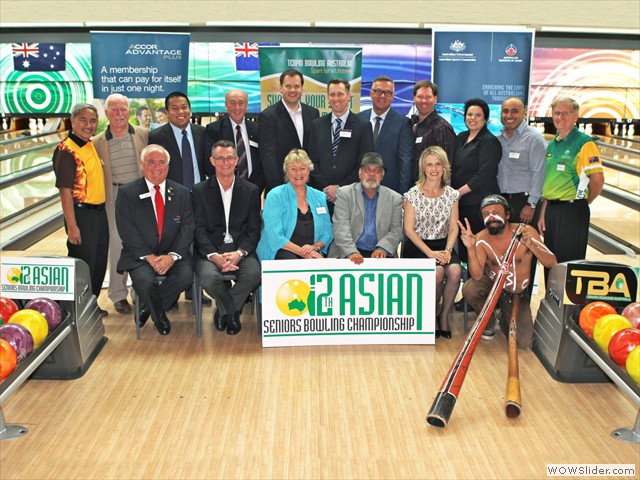 Dignitaries at opening ceremony Asian Seniors Photo Barry Davies