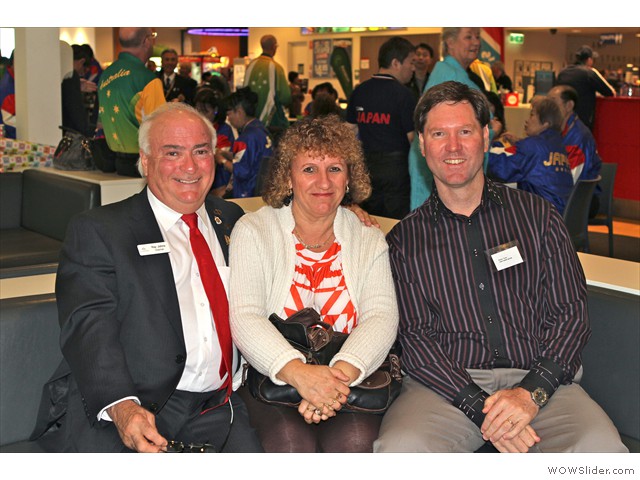 (l-r) Ray & Maria Johns & Peter Tate Photo Barry Davies