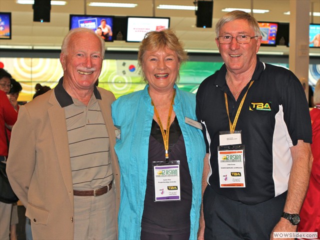 (l-r) Ted Simmons, Lynne Clay & John Coxon Pic Barry Davies