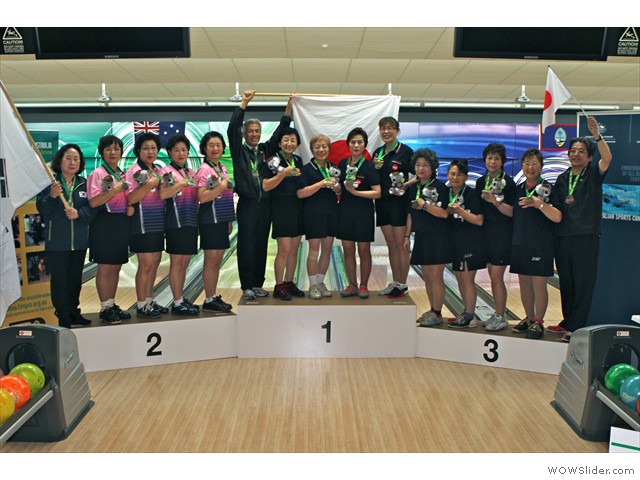 Grand Seniors Womens Teams medallists Pic Barry Davies